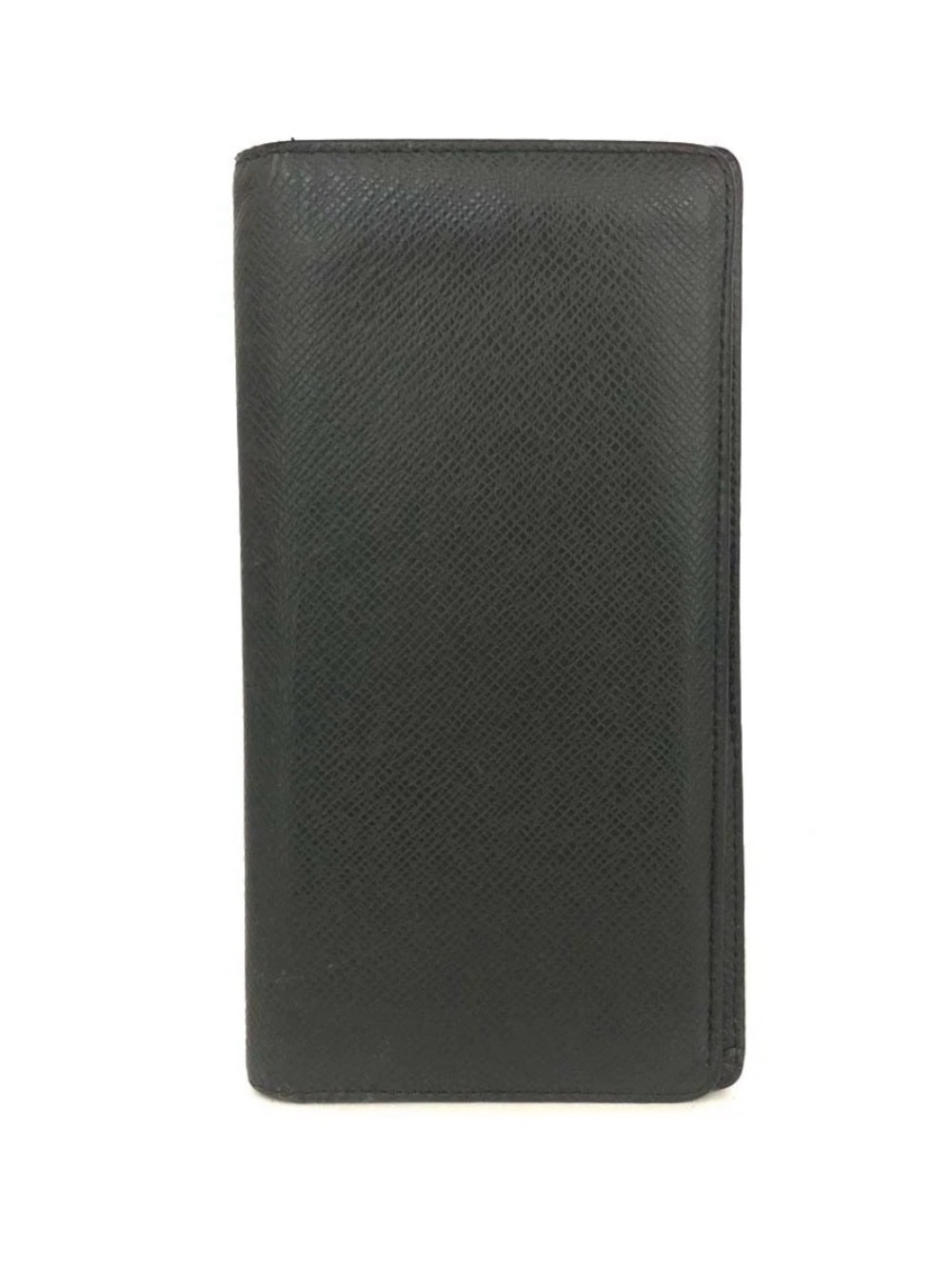 Louis Vuitton Brazza Wallet Black Taïga Leather Long Wallet